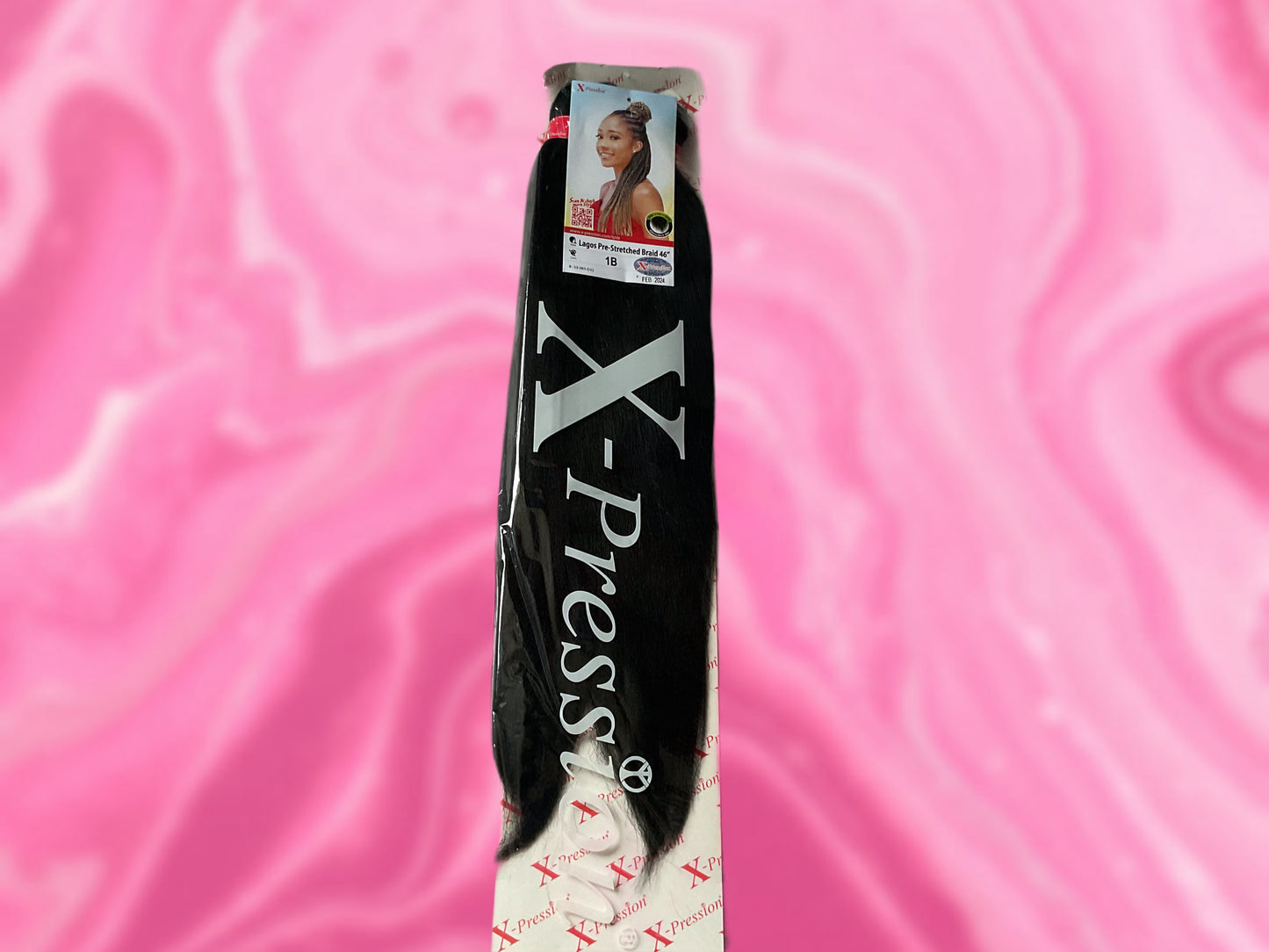 Xpression pre-stretched braiding hair Colour: 1B